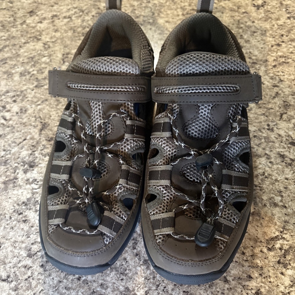 Orthofeet 573 BioFit Hook/Loop Diabetic Water Shoes Sandals US Men's 10 Wide 2E